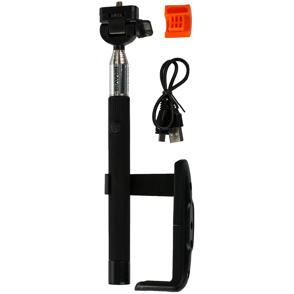 Внешний вид Селфи монопод BRAVIS Universal selfie monopod black