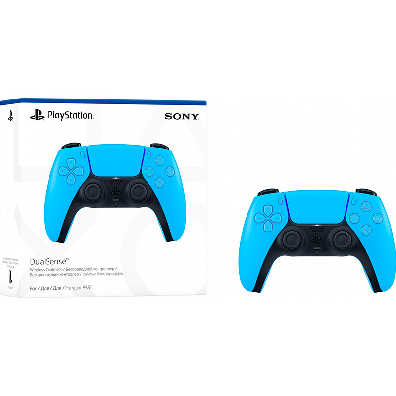 Геймпад SONY PlayStation 5 Dualsense Ice Blue (9728290) Дополнительно Питание: Аккумулятор; Стики: Со стиками; С обратной связью; Тип геймпада: Триггер