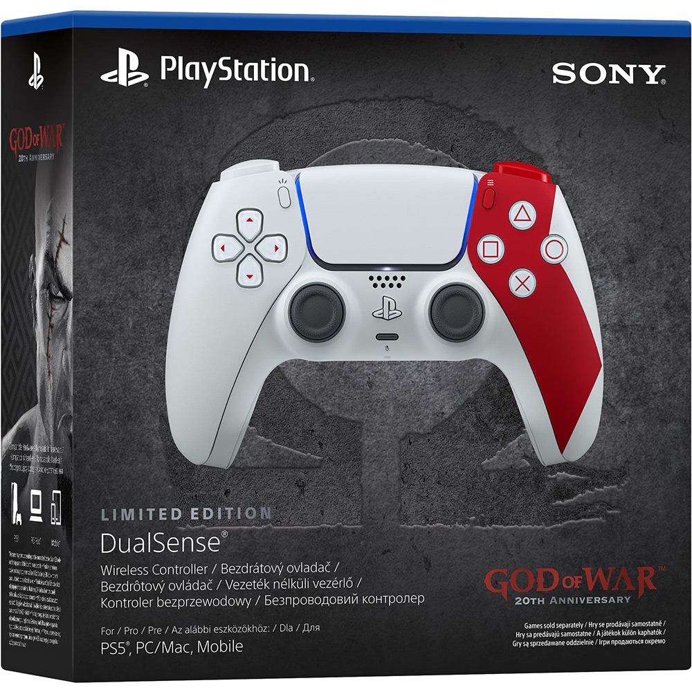 Замовити Геймпад Sony PlayStation Dualsense BT God of War 20th Anniversary Limited Edition для PS5/PS5 Pro (1000048626)