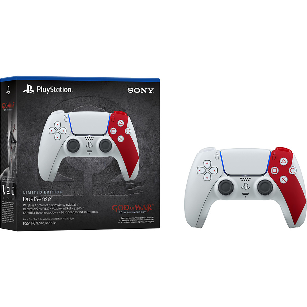 Зовнішній вигляд Геймпад Sony PlayStation Dualsense BT God of War 20th Anniversary Limited Edition для PS5/PS5 Pro (1000048626)