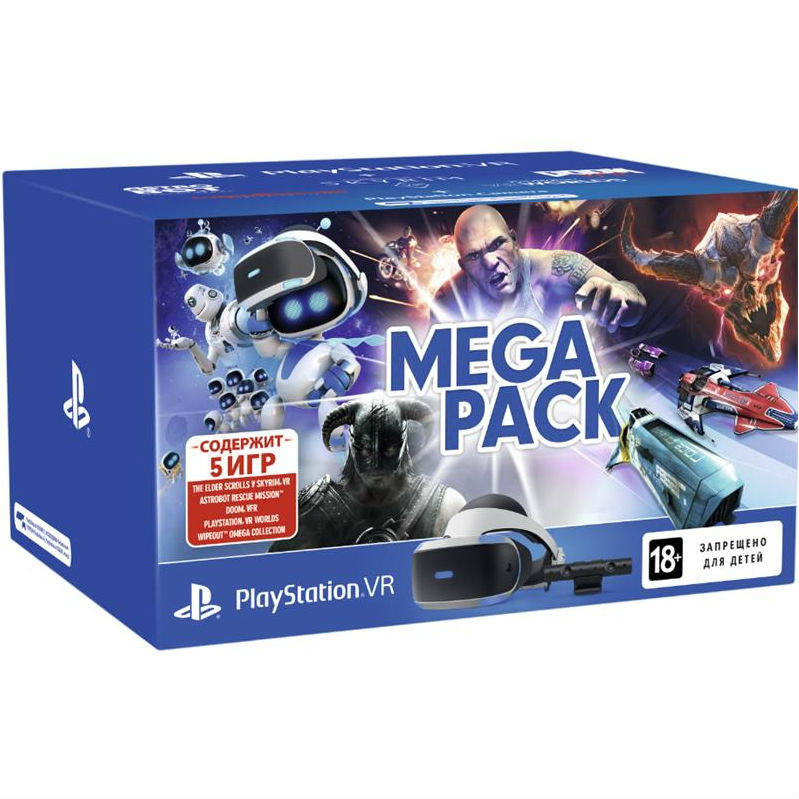 VR-окуляри SONY PlayStation VR MegaPack + 5 ігор в комплекті (9785910)