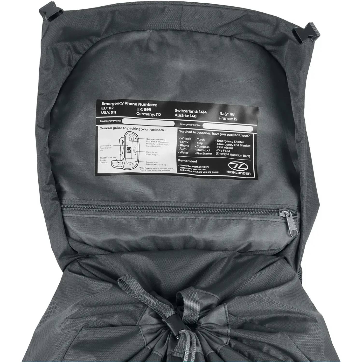 Зовнішній вигляд Рюкзак HIGHLANDER Ben Nevis Men 65 л Grey (RUC276-GR)