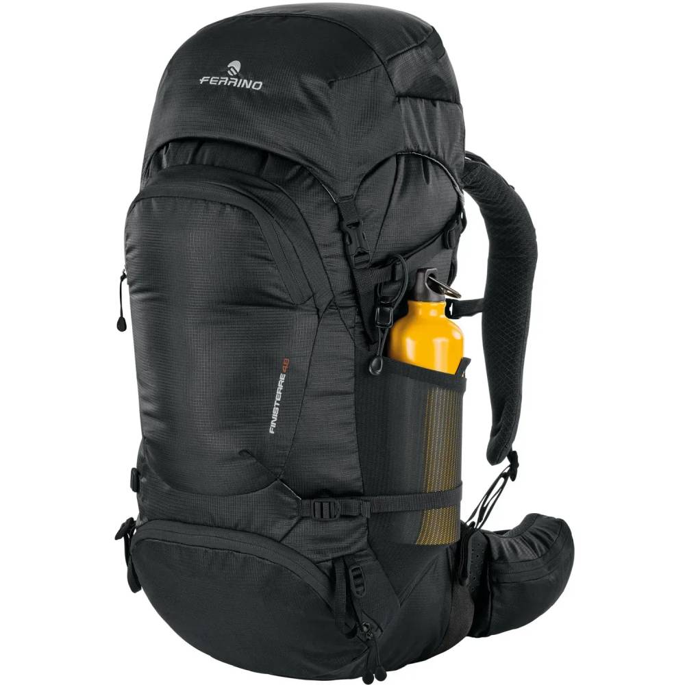 Рюкзак туристический FERRINO Finisterre 48L Black (75754QCC) Рюкзак туристический FERRINO Finisterre 48L Black (75754QCC) Материал 100% переработанный полиэстер 210D ripstop