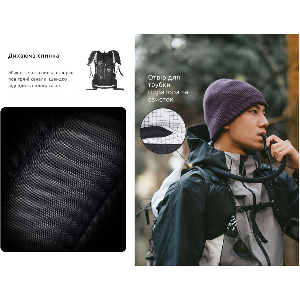 Замовити Рюкзак NATUREHIKE Helium CNK2300016 30+5 л White (6976507663311)