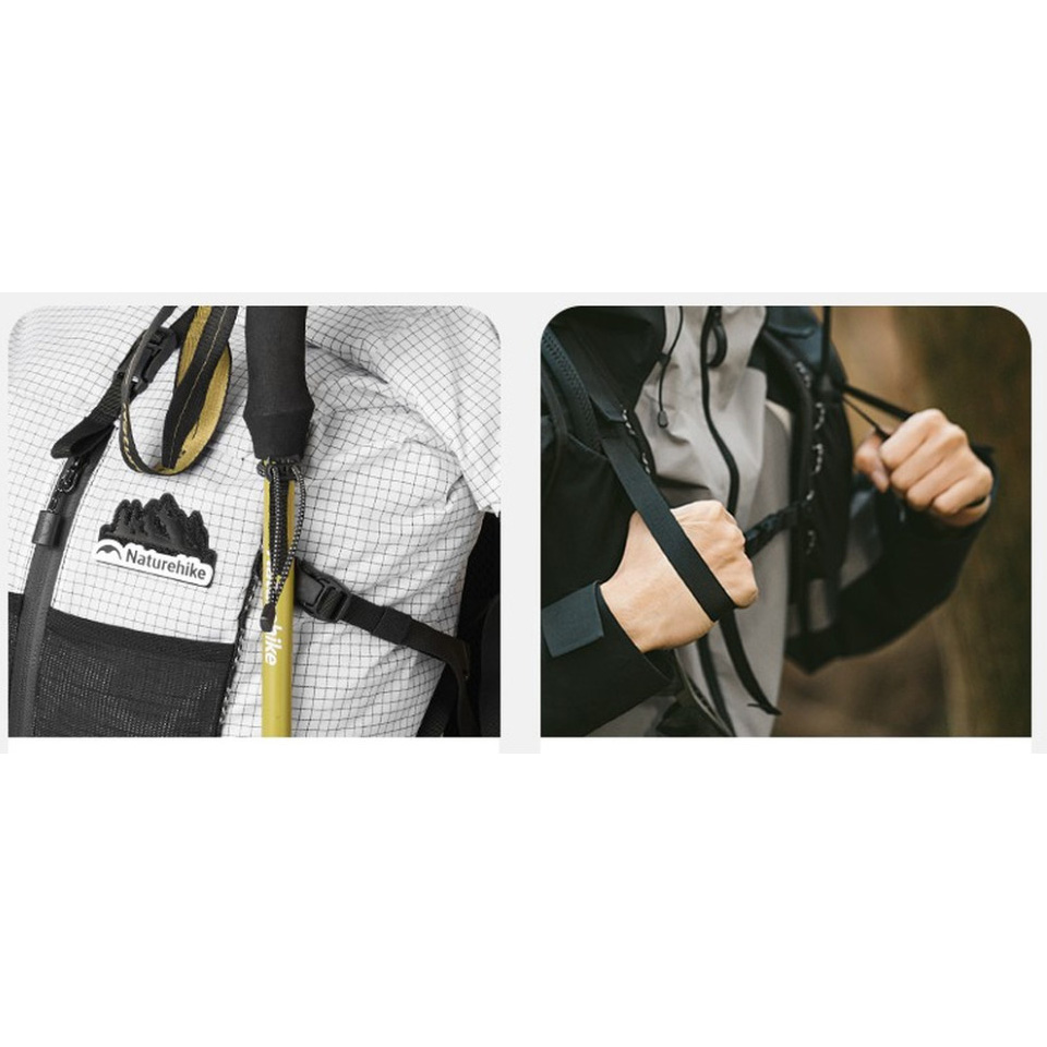 Зовнішній вигляд Рюкзак NATUREHIKE Helium CNK2300016 30+5 л White (6976507663311)