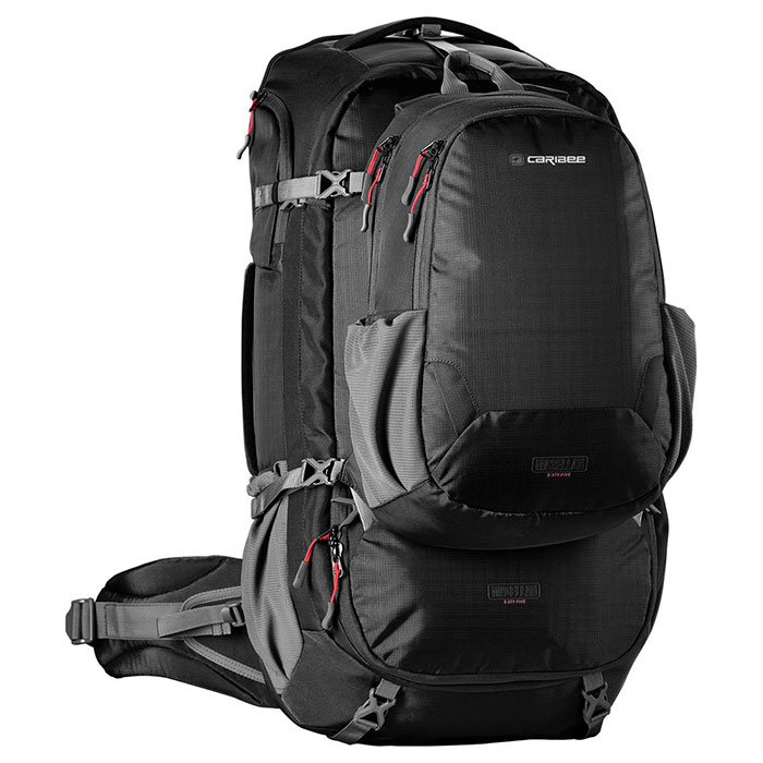 

Рюкзак CARIBEE Magellan 75 RFID Black (6931), Рюкзак туристический Magellan 75 RFID Black