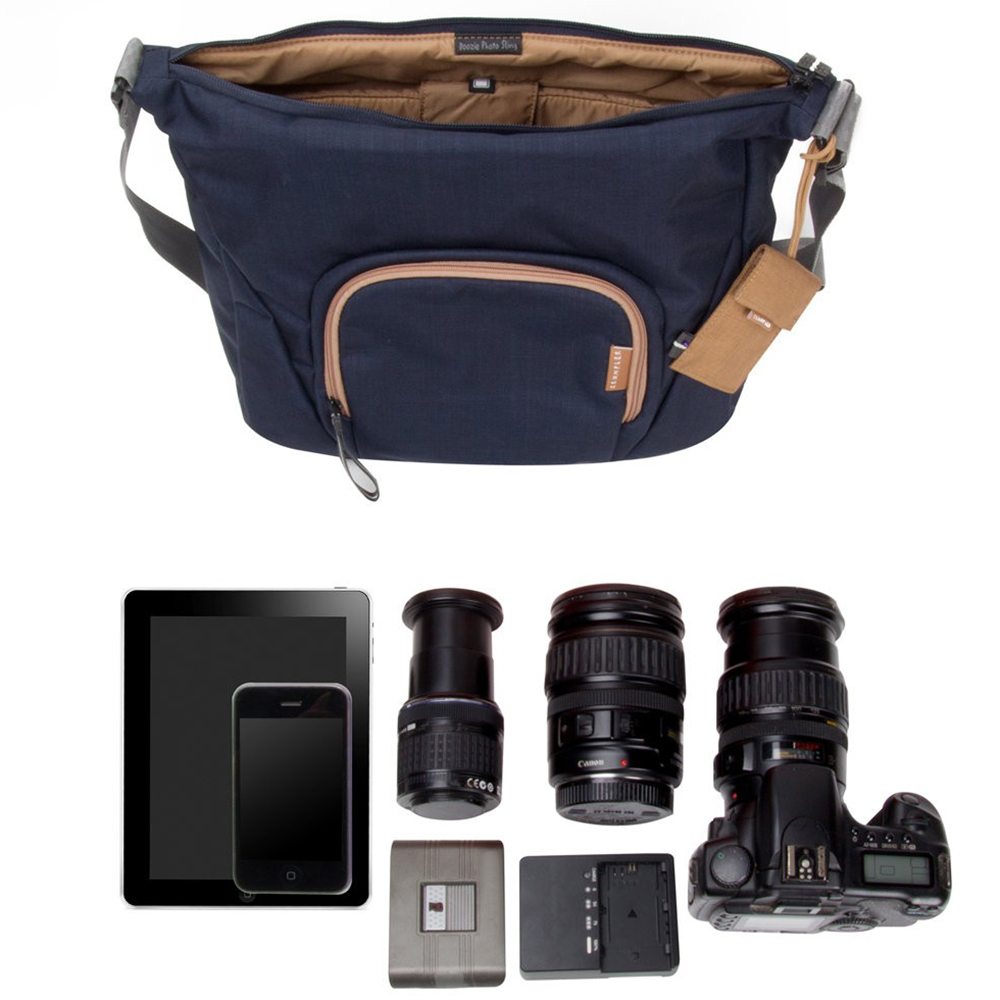 Сумка для дзеркальної фотокамери CRUMPLER Doozie Photo Sling dk. navy / copper Внутрішній розмір 350 х 245 х 160