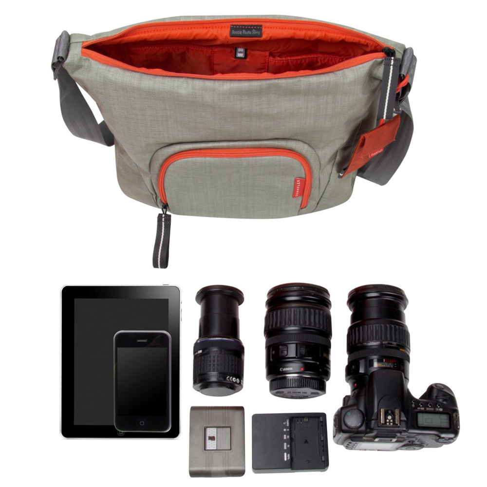 Сумка для зеркальной фотокамеры CRUMPLER Doozie Photo Sling washed oatmeal / tangerine Внутренний размер 350 х 245 х 160