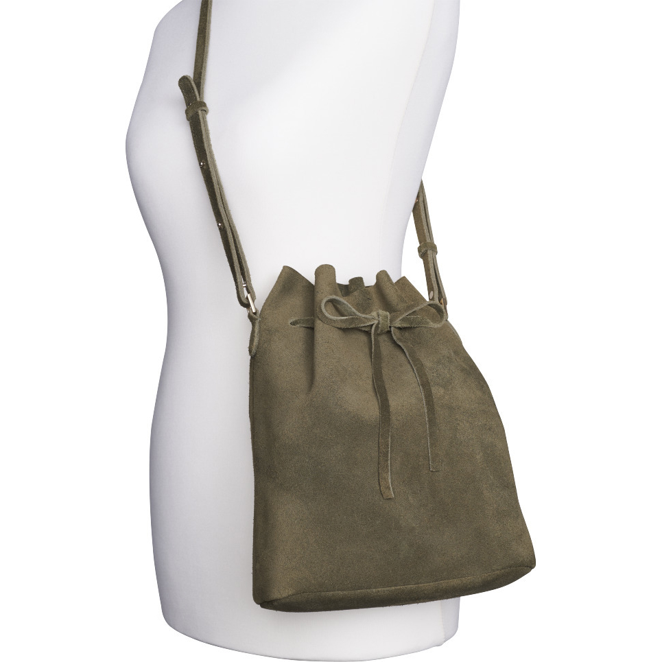 Сумка OLYMPUS Bucket Bag Olive En Vogue (E0410324) Материал замша