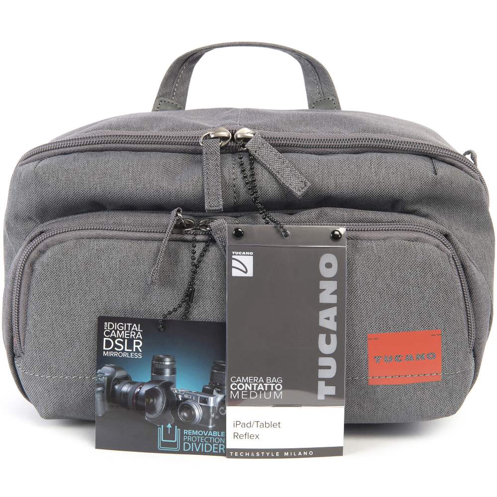 Внешний вид Сумка TUCANO Contatto Digital Bag Medium Grey (CBC-M-G)