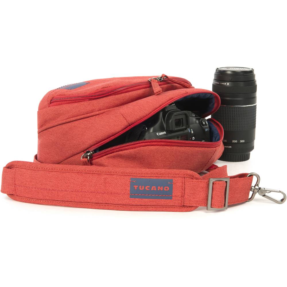 Сумка для фотоапарата TUCANO Contatto Digital Bag Medium Red (CBC-M-R) Колір червоний