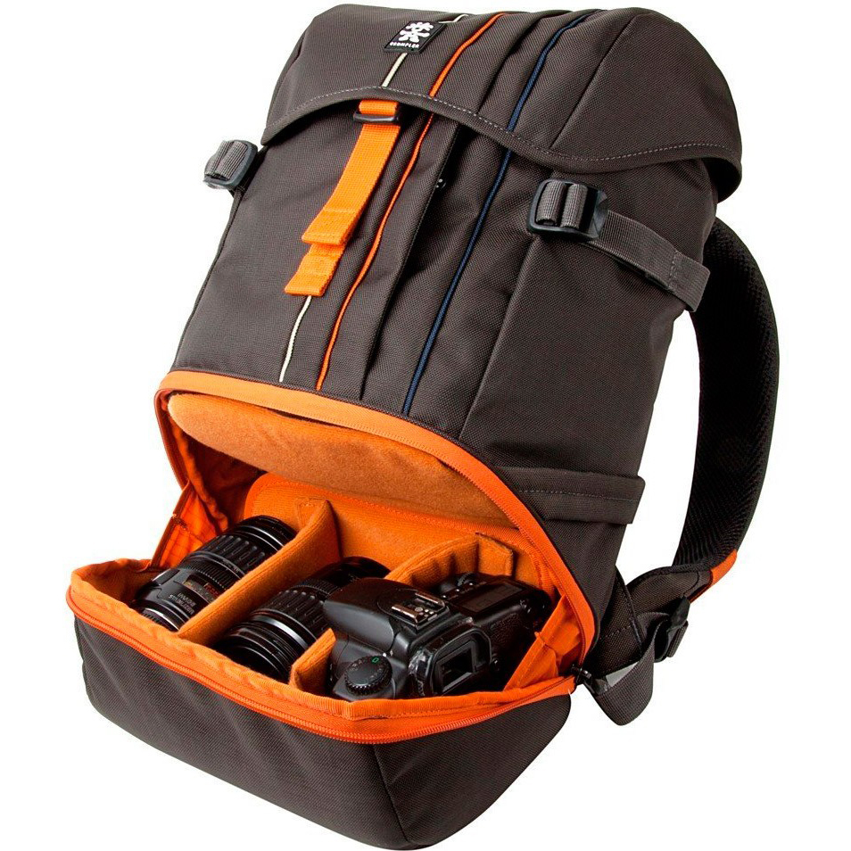 Фото 4 Рюкзак CRUMPLER Jackpack HalfPhoto System Backpack grey black/orange (JPHSBP-005)