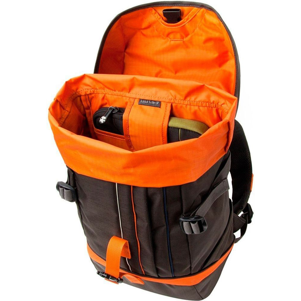 Внешний вид Рюкзак CRUMPLER Jackpack HalfPhoto System Backpack grey black/orange (JPHSBP-005)