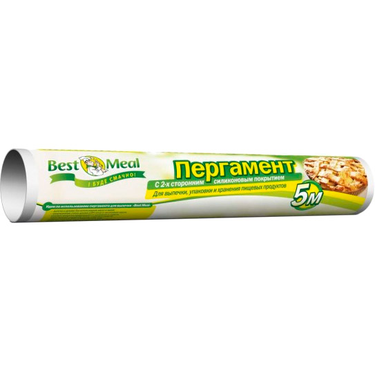 

Пергаментная бумага BEST MEAL 5 м (BM00331), пергамент для випікання широкий, 5 м
