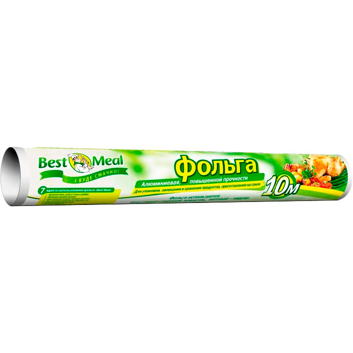 

Фольга алюминиевая широкая BEST MEAL 10 м (BM00324), фольга алюмінієва широка, 10 м