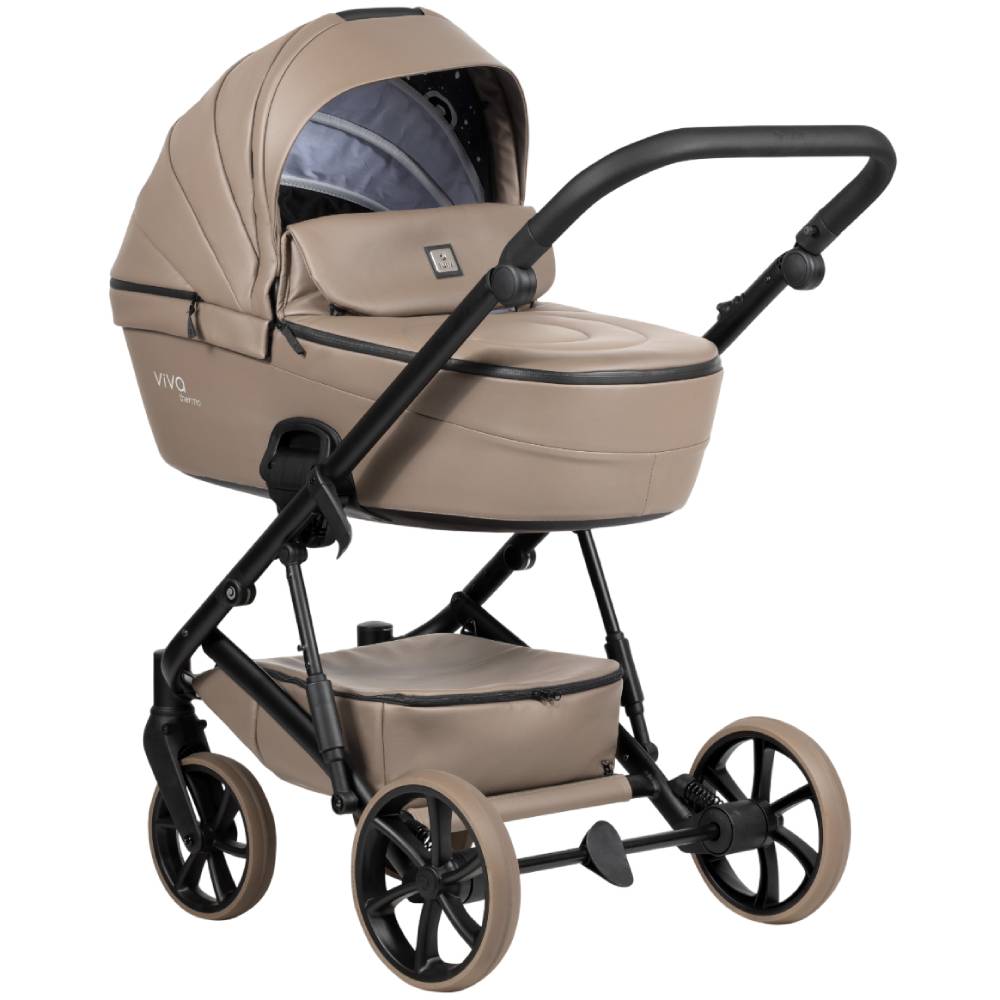 Коляска универсальная 2 в 1 TUTIS VIVA6 plus Leather Cappuccino (1612149) Пол для мальчиков
