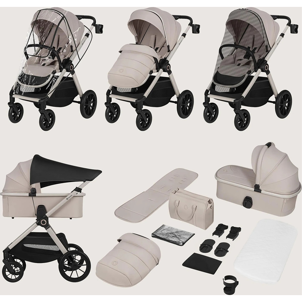 У Фокстрот Коляска універсальна LIONELO Layla 3in1 Beige Sand