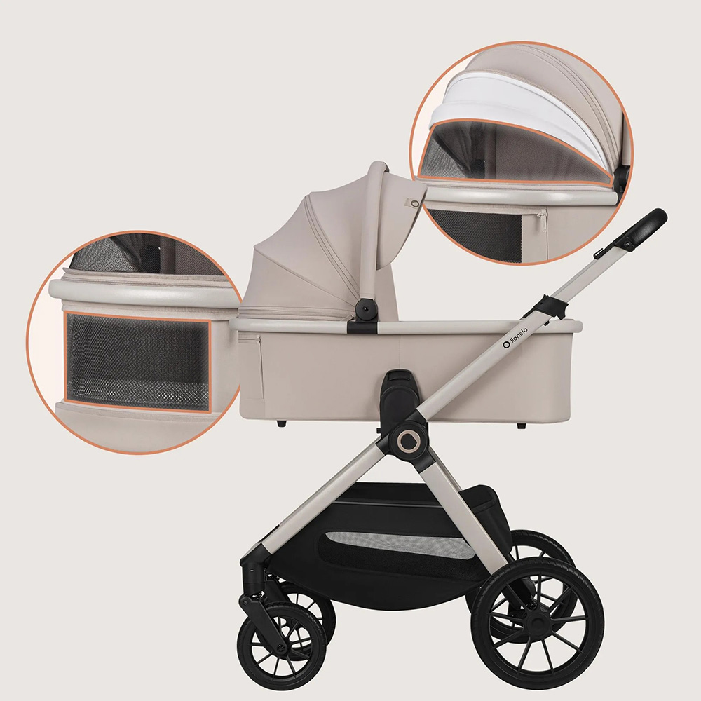 Замовити Коляска універсальна LIONELO Layla 3in1 Beige Sand