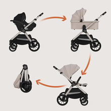 Коляска універсальна LIONELO Layla 3in1 Beige Sand