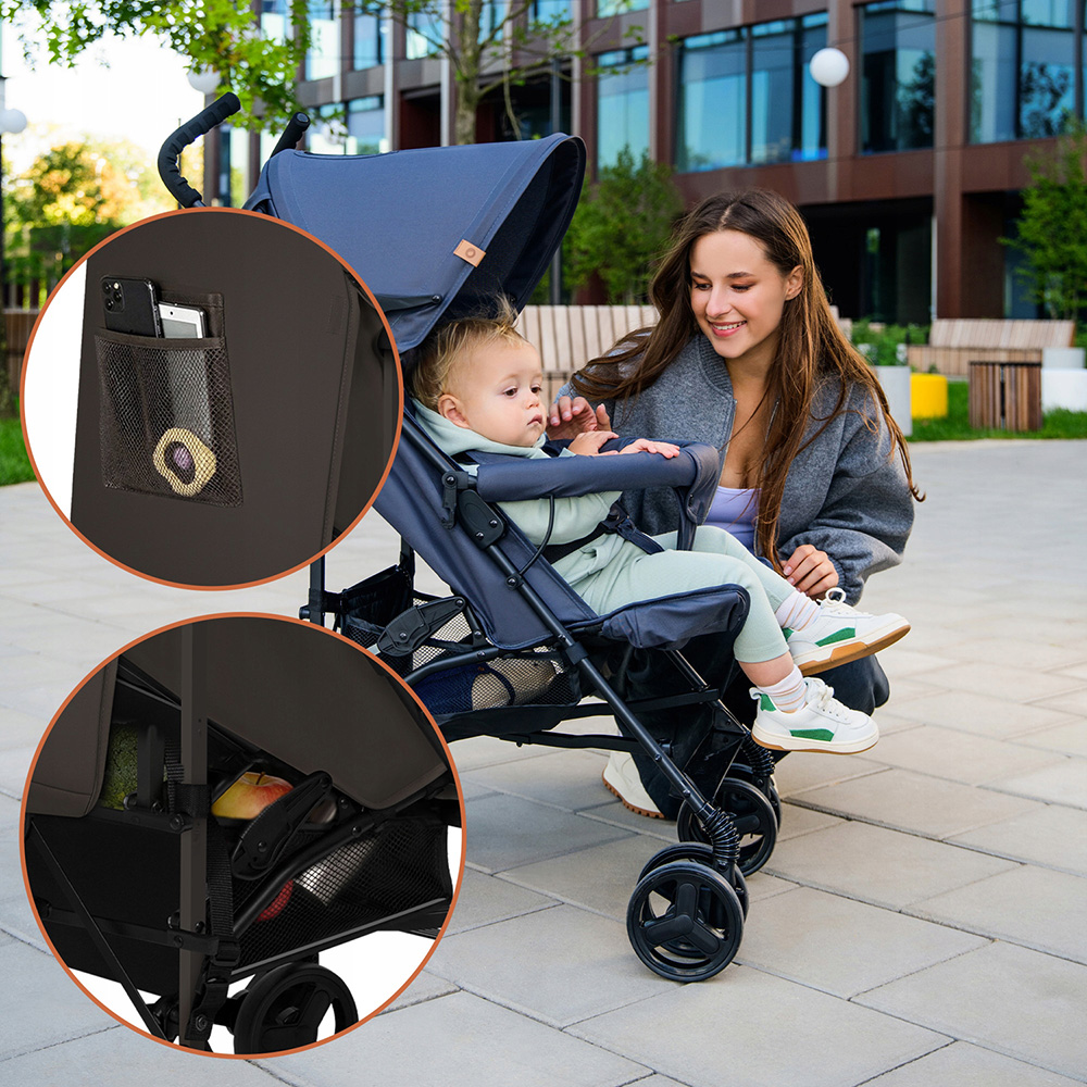 У Фокстрот Візок прогулянковий LIONELO Elia Brown Chocolate