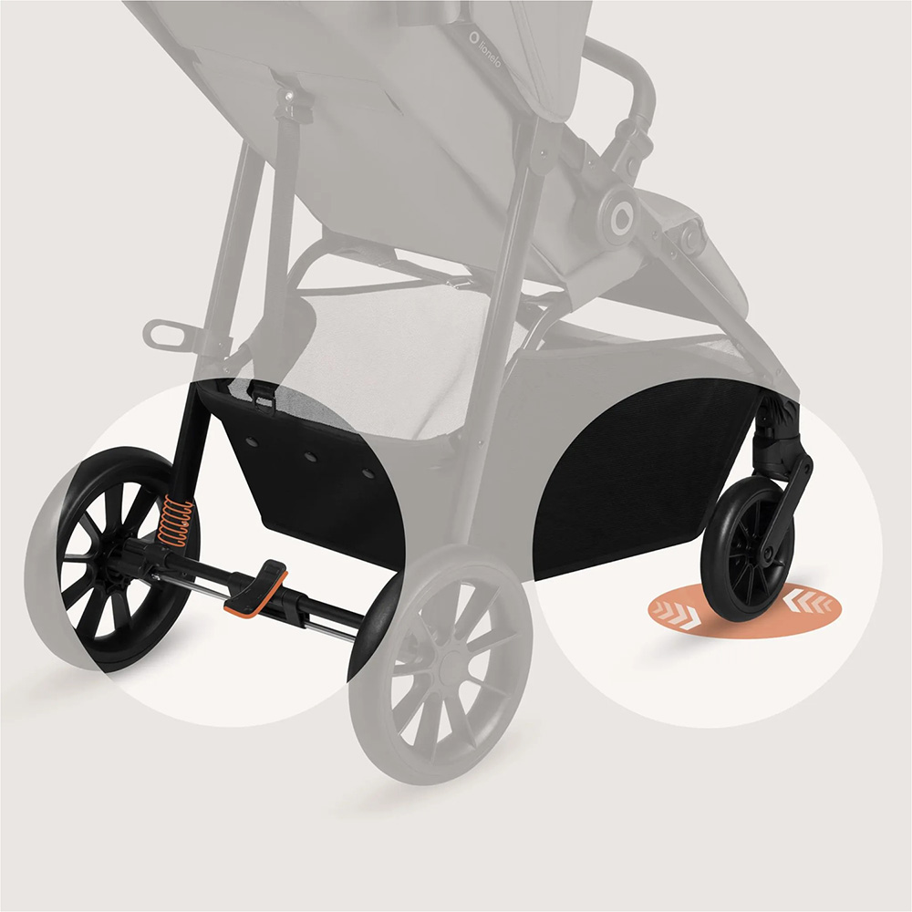 Изображение Прогулочная коляска LIONELO Emerald Grey Stone