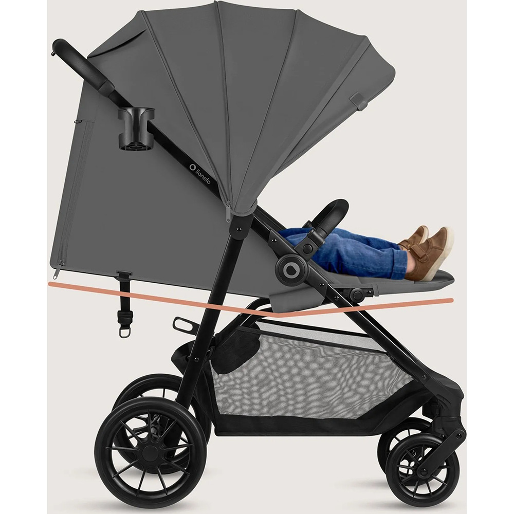 Обзор Прогулочная коляска LIONELO Emerald Grey Stone