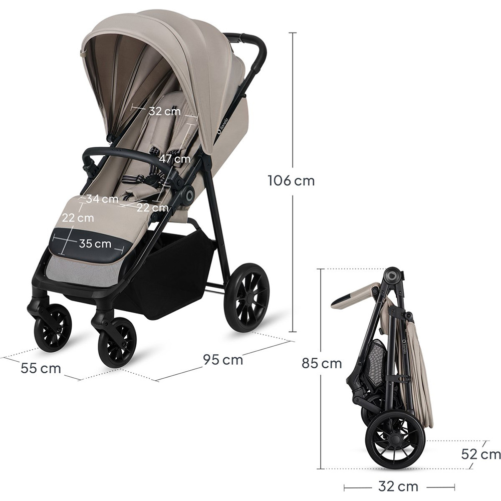 Заказать Прогулочная коляска LIONELO Emerald Beige Sand