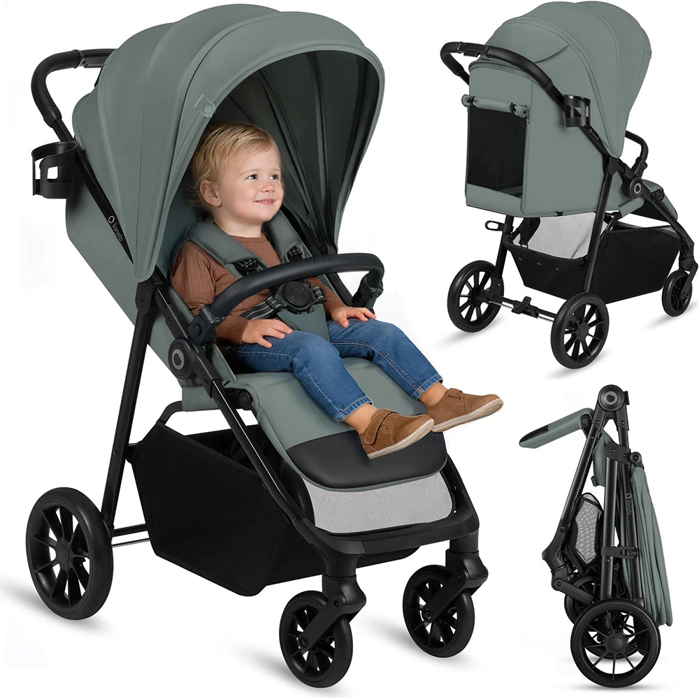 Изображение Прогулочная коляска LIONELO Emerald Green Forest