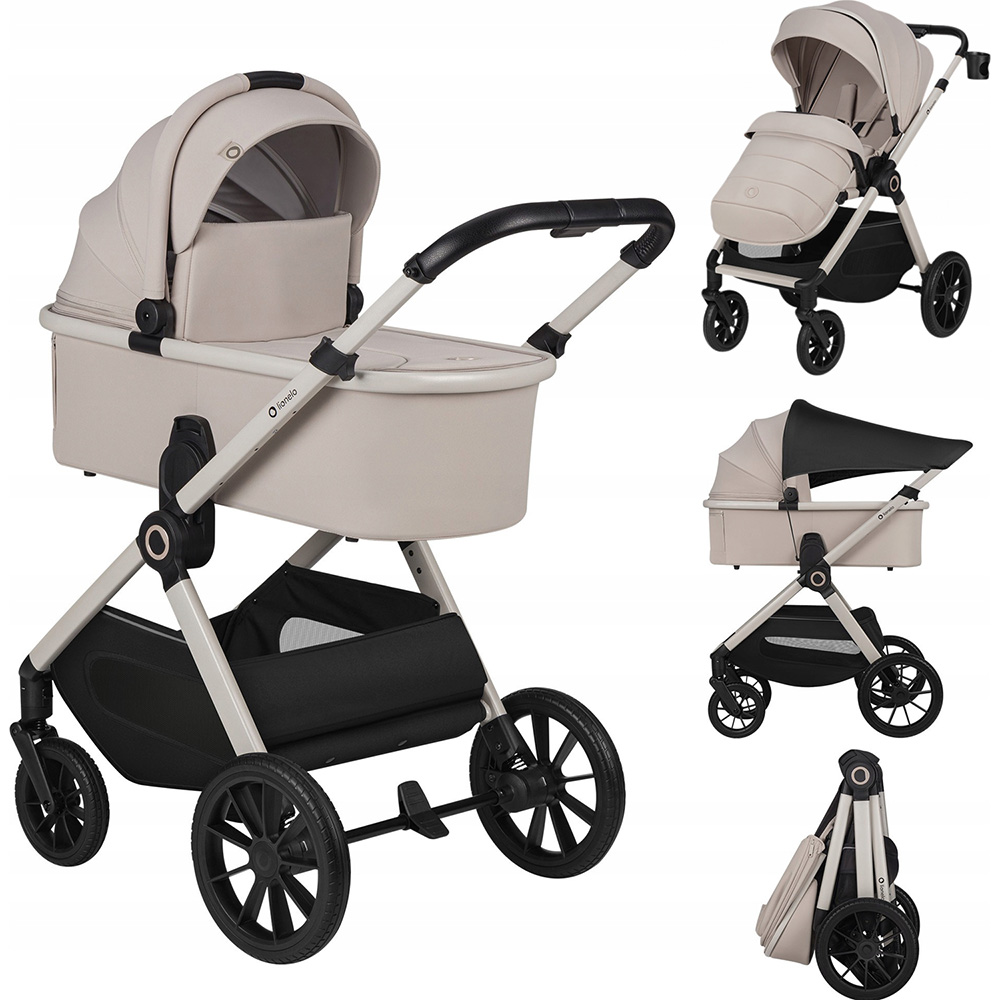 Універсальний візочок LIONELO 2 в 1 Layla Beige Sand (LO-LAYLA 2IN1 BEIGE SAND)