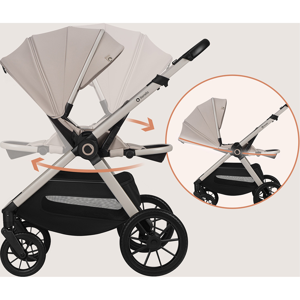 В інтернет магазині Універсальний візочок LIONELO 2 в 1 Layla Beige Sand (LO-LAYLA 2IN1 BEIGE SAND)