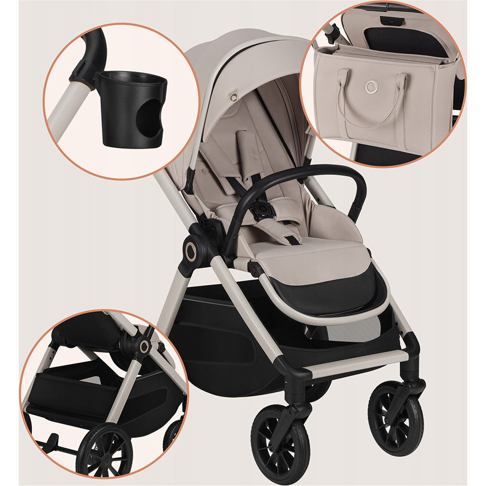 В Україні Універсальний візочок LIONELO 2 в 1 Layla Beige Sand (LO-LAYLA 2IN1 BEIGE SAND)