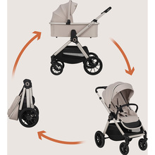 Універсальний візочок LIONELO 2 в 1 Layla Beige Sand (LO-LAYLA 2IN1 BEIGE SAND)