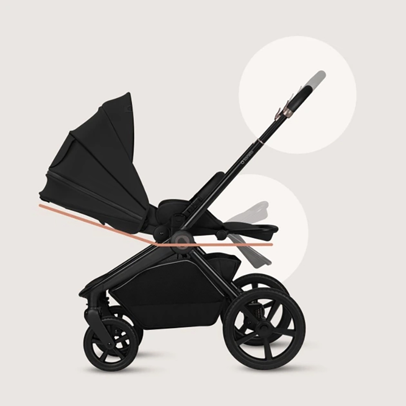 Візок універсальний 2 в 1 LIONELO Freya Black Onyx (LO-FREYA 2IN1 BLACK ONYX) Кількість місць одномісна