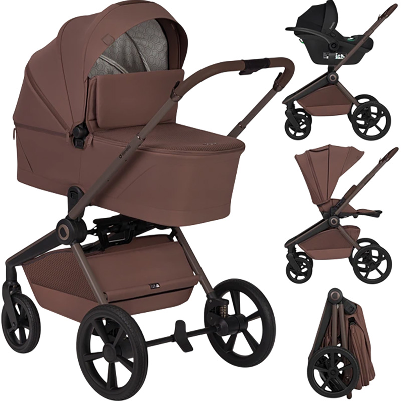 Коляска універсальна 3 в 1 LIONELO Freya Brown Chocolate (LO-FREYA 3IN1 BROWN CHOCOLATE)
