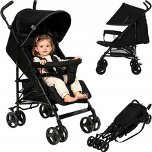 Коляска прогулочная LIONELO Elia Black Onyx (LO-ELIA BLACK ONYX)