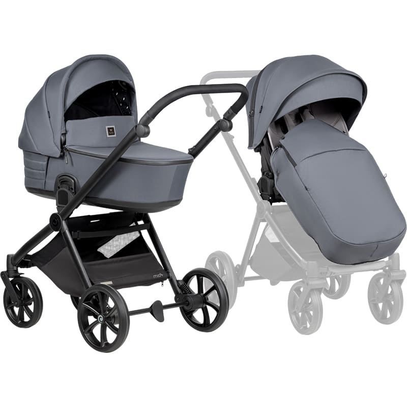 Заказать Коляска универсальная 2 в 1 TUTIS Mio3 plus ESSENTIAL Dark Grey (1622103)