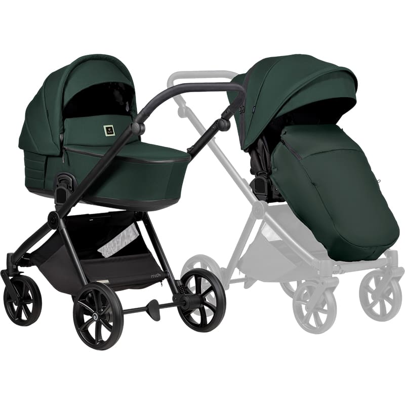 Фото 25 Коляска универсальная 2 в 1 TUTIS Mio3 plus ESSENTIAL Pasific Green (1622240)