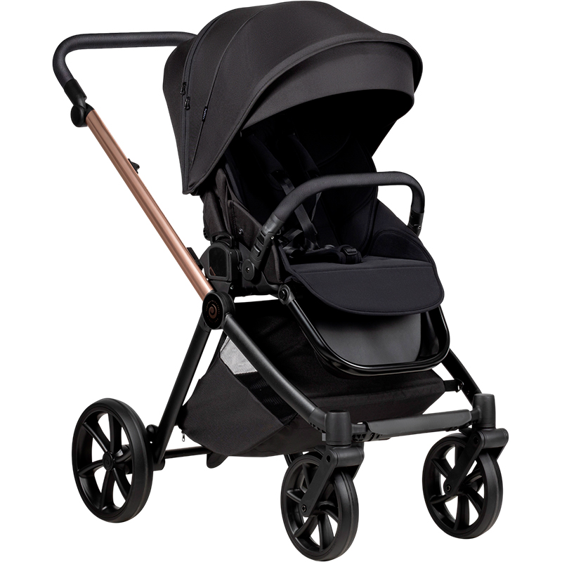 Коляска универсальная 2 в 1 TUTIS Mio3 plus BLACK EDITION Rose Gold (1622292)