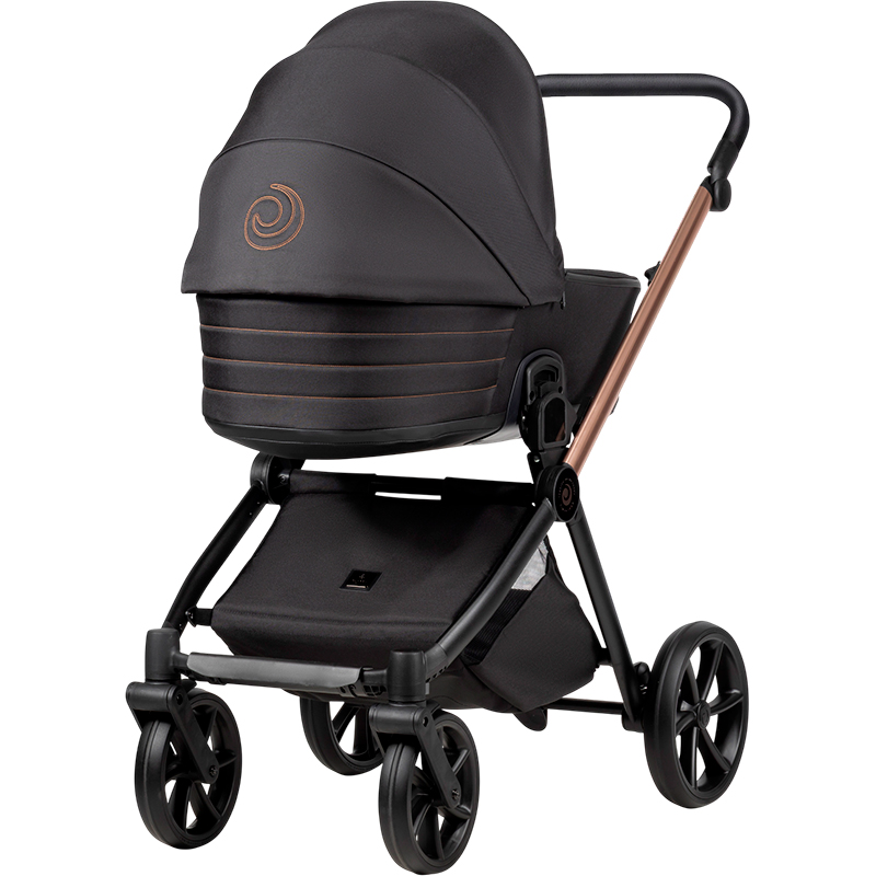 Коляска универсальная 2 в 1 TUTIS Mio3 plus BLACK EDITION Rose Gold (1622292) Пол для девочек