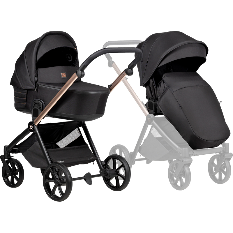 Заказать Коляска универсальная 2 в 1 TUTIS Mio3 plus BLACK EDITION Rose Gold (1622292)