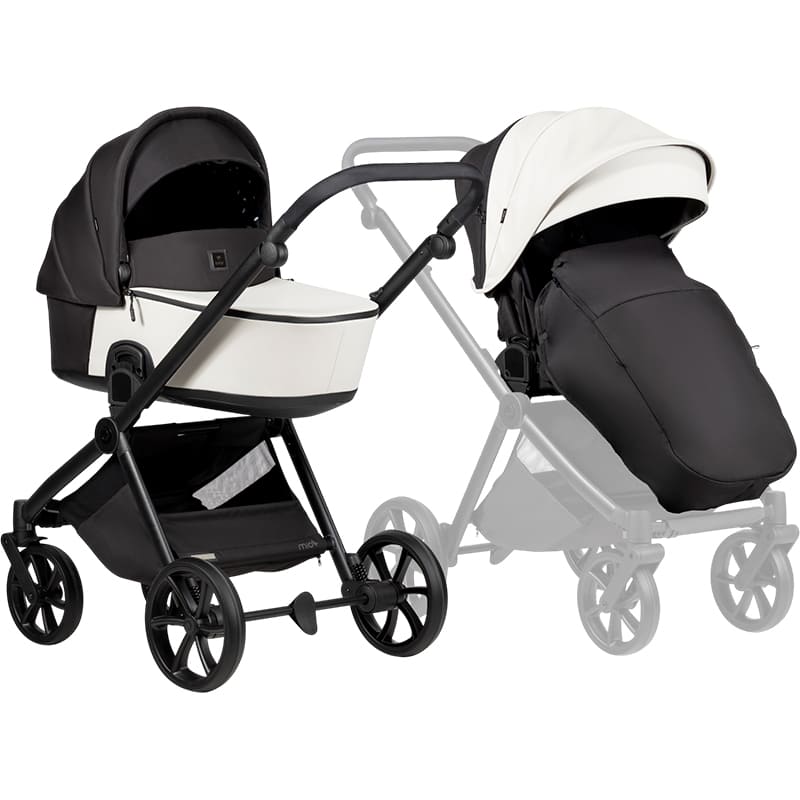 Заказать Коляска универсальная 2 в 1 TUTIS Mio3 plus LEATHER Silver Grey (1622200)