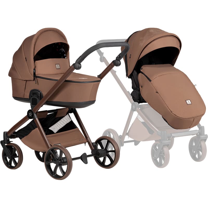 Заказать Коляска универсальная 2 в 1 TUTIS Mio3 plus LIMITED EDITION Hoopoe Brown (1622016)