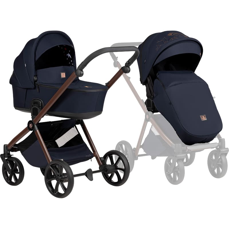 В Украине Коляска универсальная 2 в 1 TUTIS Mio3 plus LIMITED EDITION Midnight Swallow (1622015)