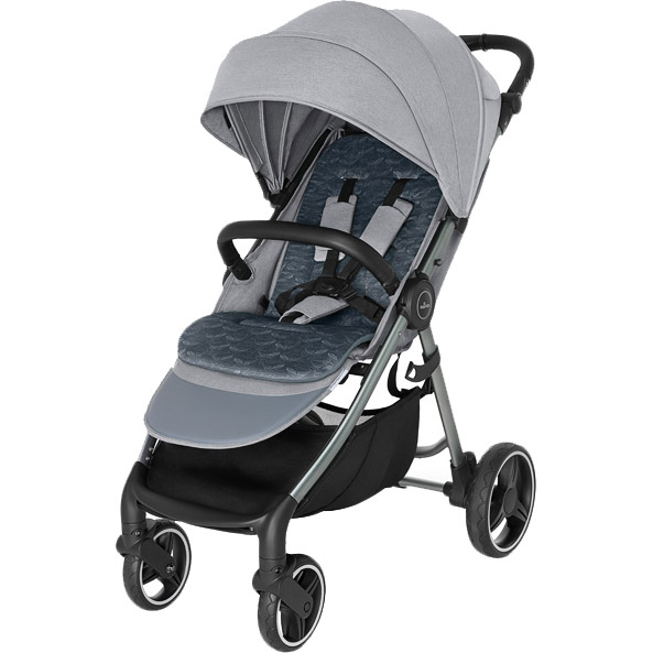

Прогулочная коляска Baby Design Wave 107 Silver Gray, Коляска WAVE 107 SILVER GRAY