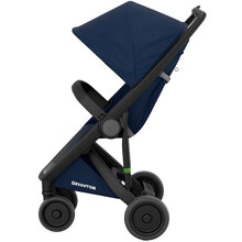 Прогулянкова коляска Greentom Classic Blue-Black (8718858972210)