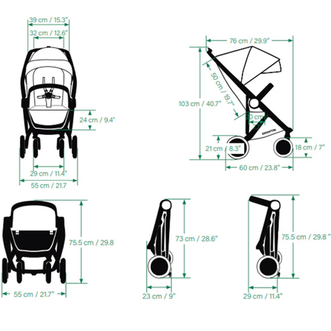 В Украине Прогулочная коляска Greentom Classic Grey-White (8718858972302)