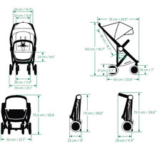 Прогулочная коляска Greentom Classic Black-White (8718858972340)