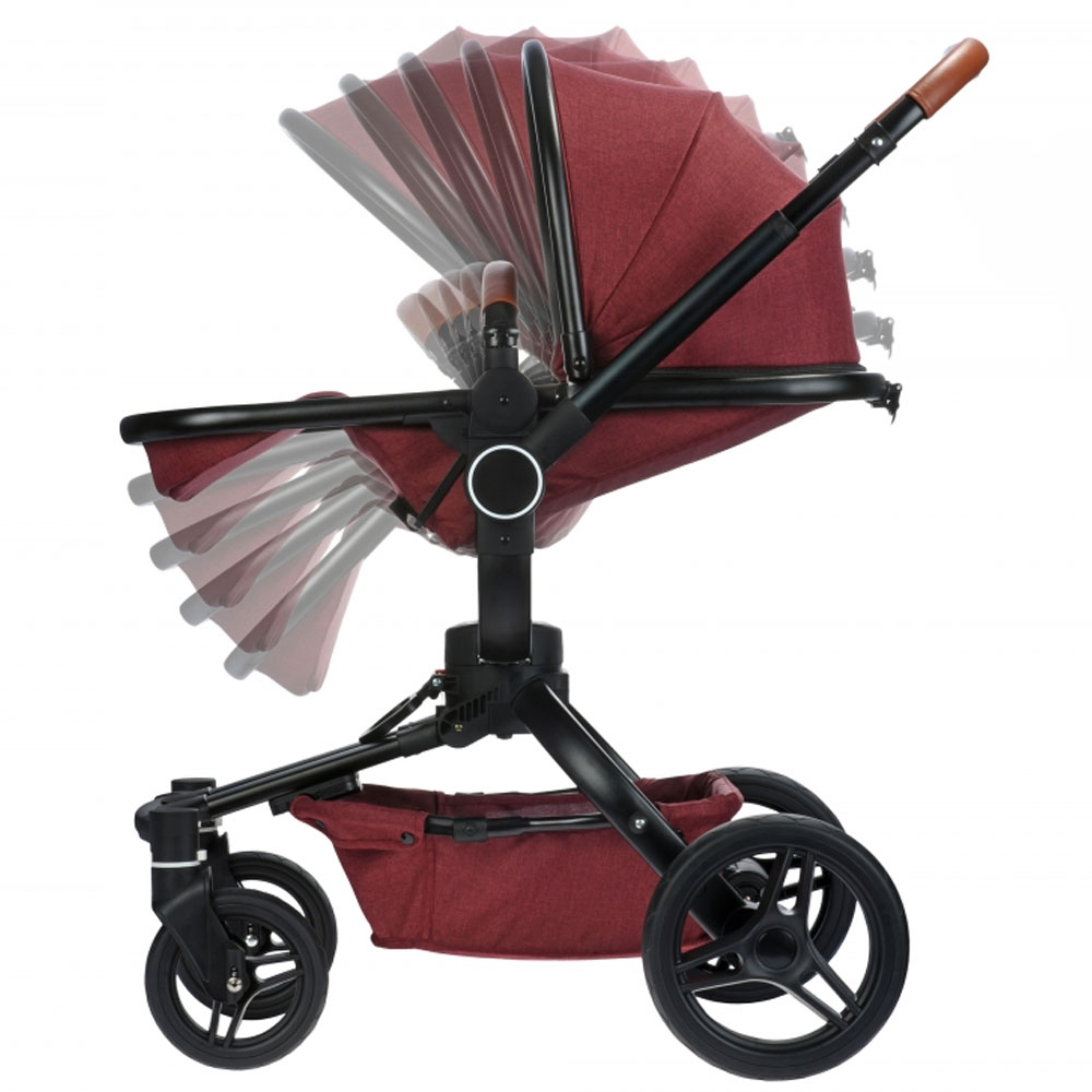 Дитяча коляска MIQILONG V baby X159 Dark red (X159-05) Пол для девочек