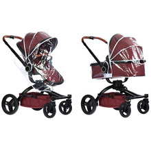 Дитяча коляска MIQILONG V baby X159 Dark red (X159-05)