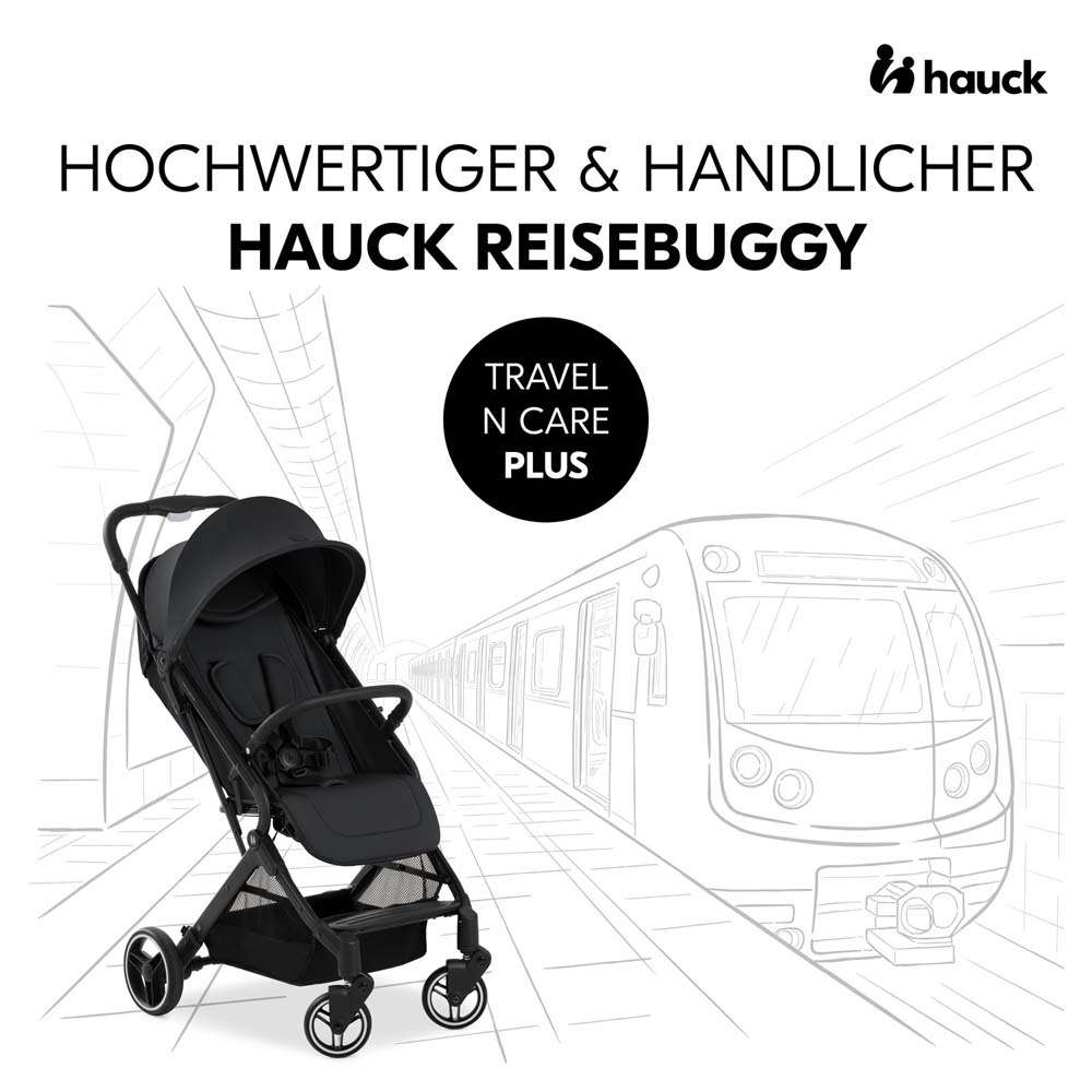 Коляска прогулочная HAUCK Travel N Care Plus Black (16018-3) Тип прогулочная